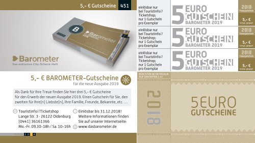 BAROMETER OLDENBURG | Limitierte Ausgabe 2018