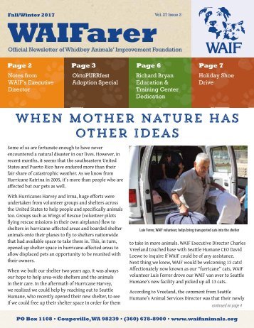 WAIFarer Fall/Winter 2017 Issue