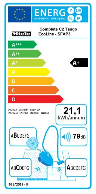 Miele Complete C3 Silence EcoLine - SGSK3 - Energylabel_PDF