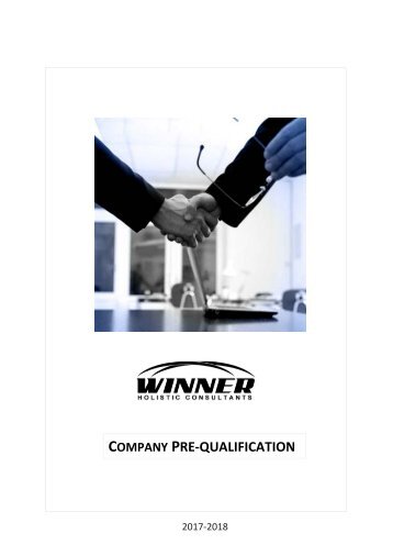 3 New Winner Company Pre-Qualification 2017-2018