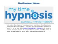 Clinical Hypnotherapy in Melbourne