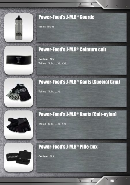 Power-Food's J-M.B Catalogue 2017