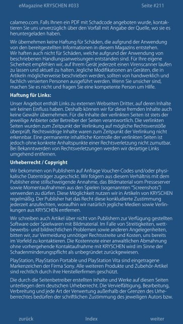 Inoffizielles PlayStation eMagazin KRYSCHEN #033