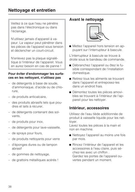 Miele KFN 15943 D edt/cs - Mode d'emploi et instructions de montage