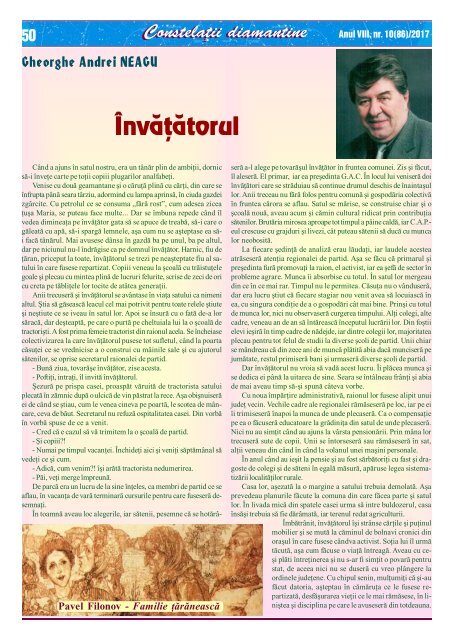 Constelatii diamantine nr. 10 (86) / 2017