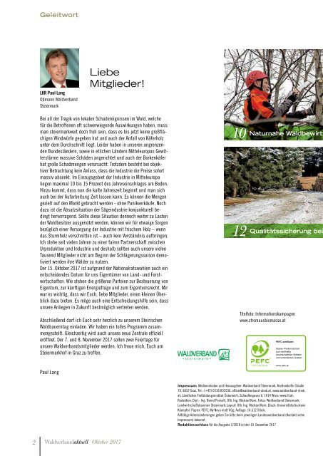 Waldverband Aktuell - Ausgabe 2017-04