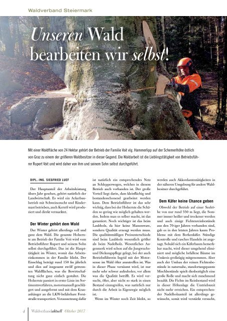 Waldverband Aktuell - Ausgabe 2017-04