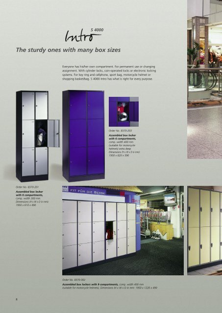 the “vandal-proof” assembled box lockers - Modern Office Systems