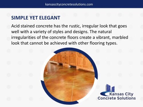 Acid Stained Concrete in Kansas City – Top Reasons to Choose