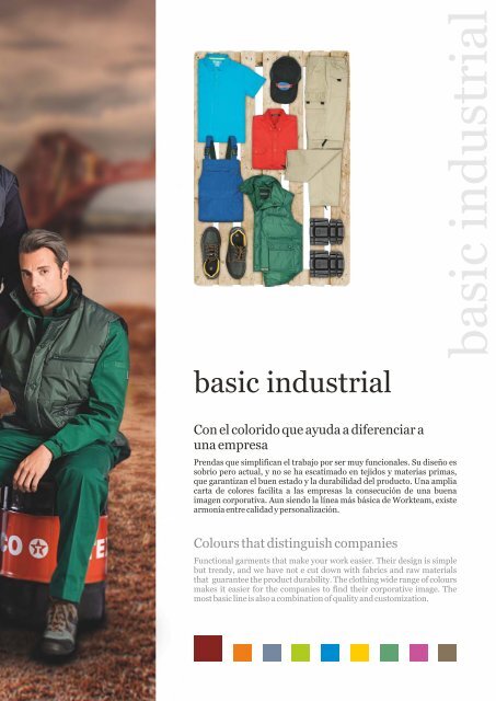 Catálogo de ropa laboral industrial