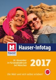 Hauser-Infotag Programm 2017