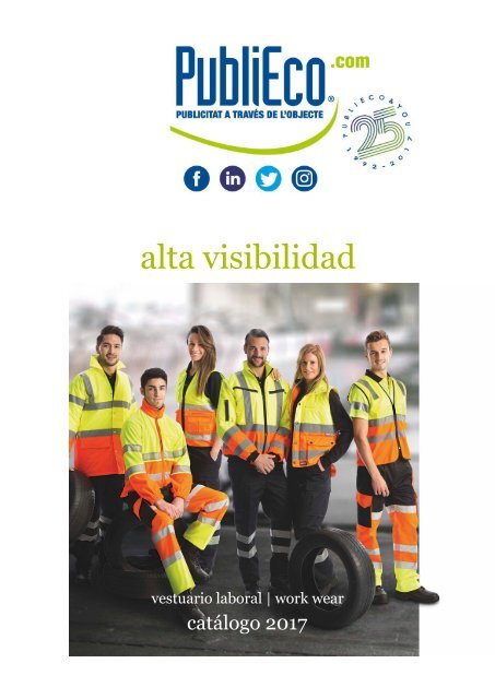 Catálogo de ropa laboral alta visibilidad