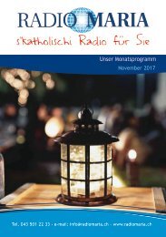 Radio Maria Schweiz - November 2017