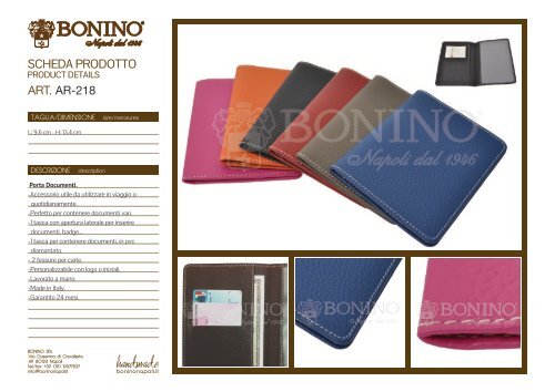 CATALOGO BONINO 2017.