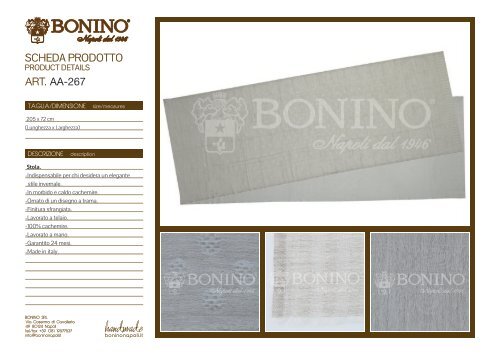 CATALOGO BONINO 2017.