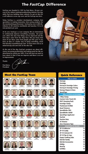 FastCap 2017 Catalog