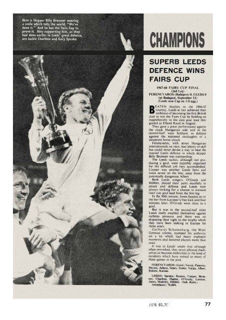 LEEDS BOOK 1963 - 1975