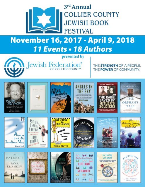 Jewish Book Festival brochure