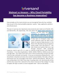 Walmart vs Amazon – Why Cloud Portability has become a Business Imperative