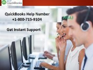 QuickBooks Support help 18007159104