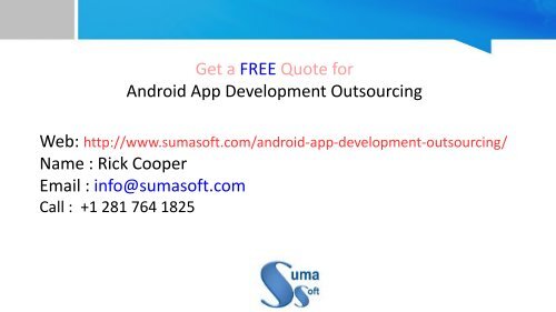 Android App Development Outsourcing