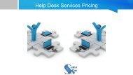 Help Desk Services Pricing