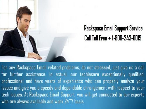 Rackspace Email Support Phone Number 1-800-243-0019 for Help