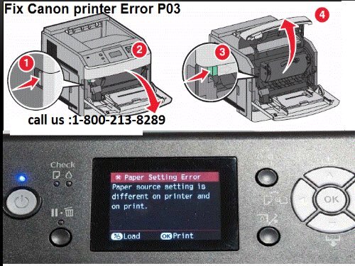 How To Fix Canon printer Error P03
