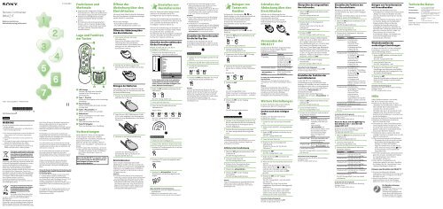 Sony RM-KZ1T - RM-KZ1T Istruzioni per l'uso Tedesco