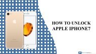 How To Unlock Apple iPhone 7