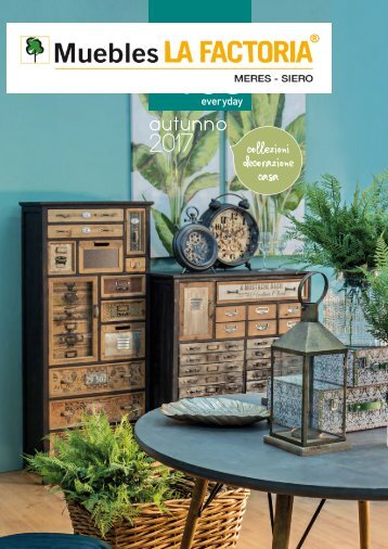 Revista Decoración y muebles de  complementos de Muebles La Factoria