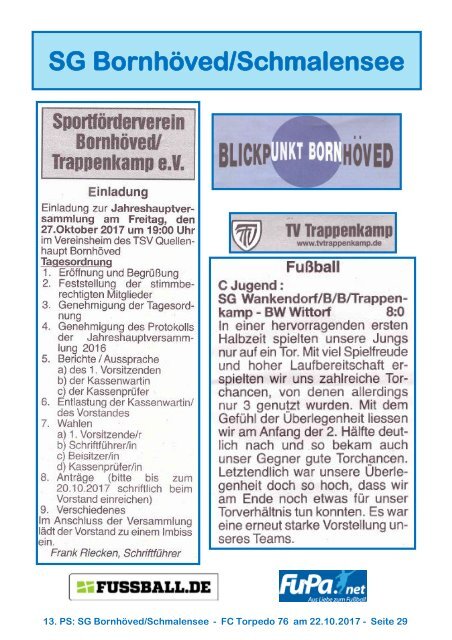 TSV  Stadionzeitung 7-2017-221017