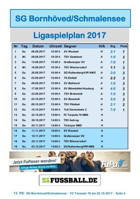 TSV  Stadionzeitung 7-2017-221017