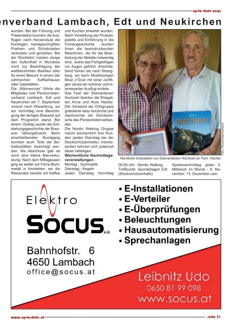 news from edt - lambach - stadl-paura November 2017