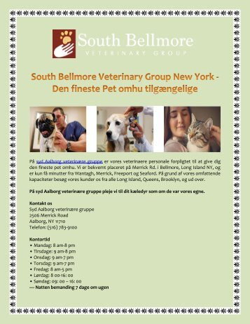 South Bellmore Veterinary Group New York - Den fineste Pet omhu tilgængelige