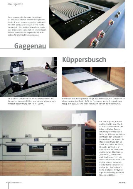 Küchenplaner - Ausgabe 10 2017