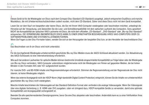 Sony VGN-AW4XRH - VGN-AW4XRH Mode d'emploi Allemand