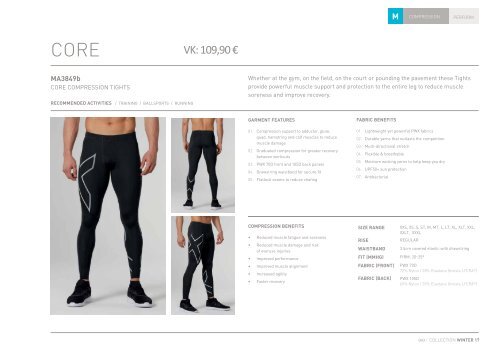 2XU WINTER 2017-2018 (Katalog)