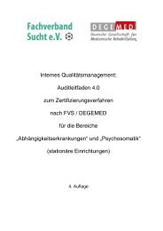 und „Psychosomatik“ nach FVS/DEGEMED beteiligen