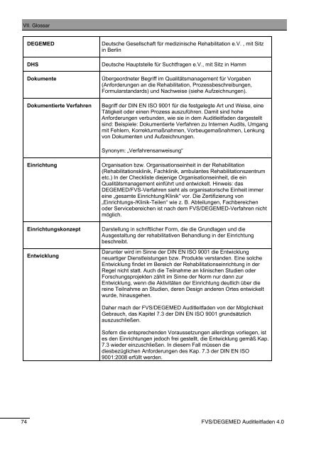 und „Psychosomatik“ nach FVS/DEGEMED beteiligen