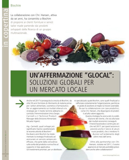 Tecnologie Alimentari 6 Settembre 2017