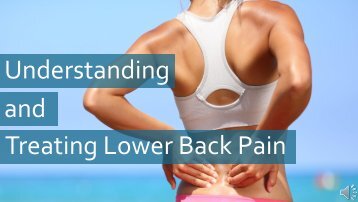 Lower Back Pain Understanding