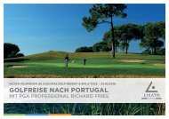 Golfreise Hilton Vilamoura mit PGA Professional Richard Fries