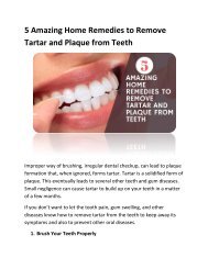 5 Amazing Home Remedies to Remove Tartar and Plaque from Teeth