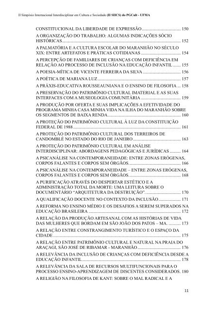 CADERNO DE RESUMOS do II SIICS