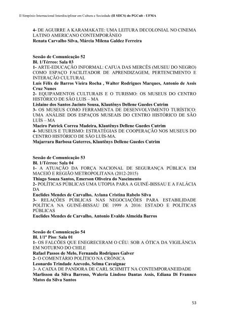 CADERNO DE RESUMOS do II SIICS