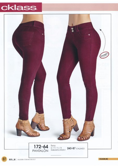 Pantalones cklass online para dama