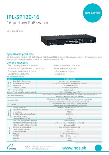 IPL-SP120-16-SK