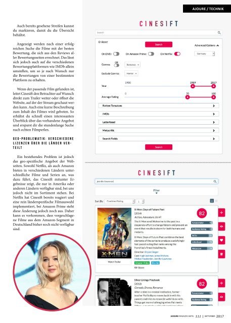 Ajoure Magazin September 2017  