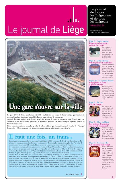 Votre Journal de Liège de septembre 2009